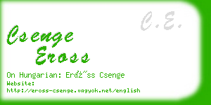 csenge eross business card
